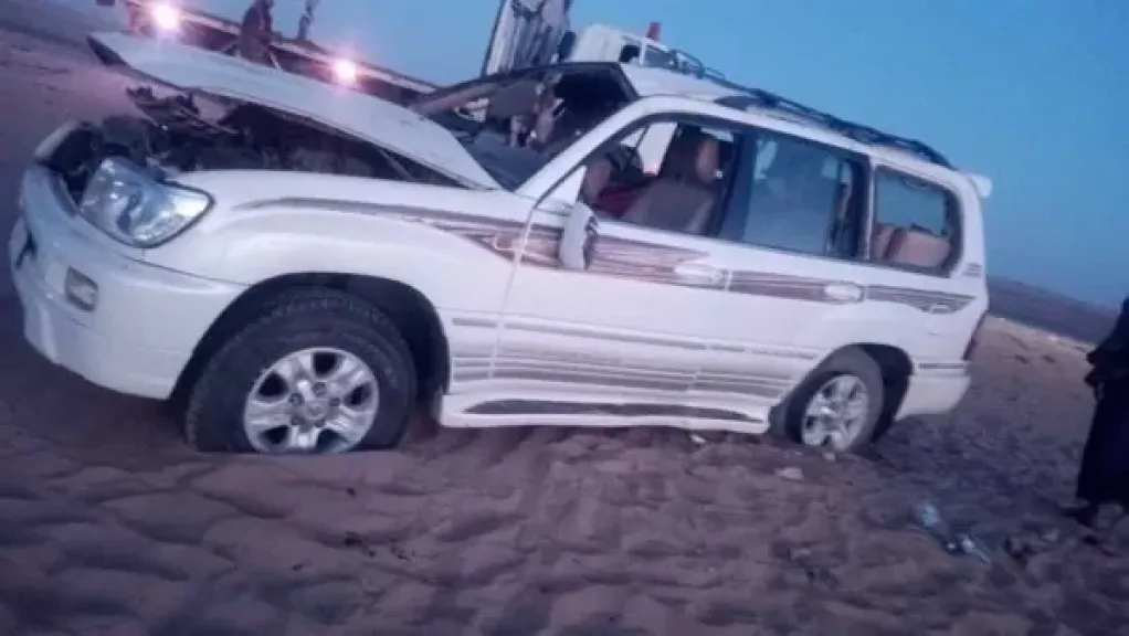 حادث سير على طريق العبر مارب